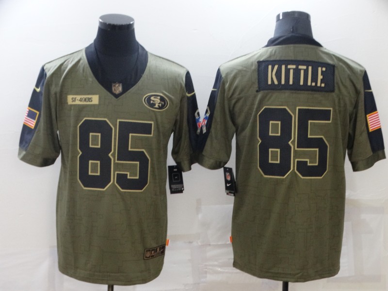 Men's San Francisco 49ers George Kittle #85 Brown Jersey